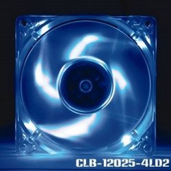 Охладител / Вентилатор EVERCOOL Fan 120mm LED Crystal Blue, 2000 rpm, 36 dB
