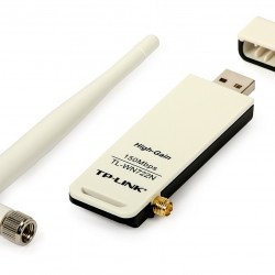 Мрежово оборудване TP-LINK TL-WN722N 150Mbps High Gain Wireless USB Adapter 