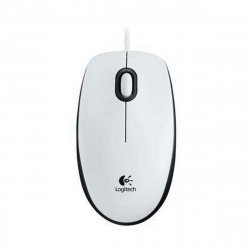 Мишка LOGITECH M100 USB Optical Wired Mouse, White