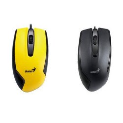Мишка GENIUS DX-100, Black, Yellow, Red, Blue, USB, 1200dpi