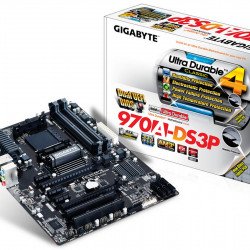 Дънна платки GIGABYTE 970A-DS3P, AMD 970, DDR III 2000(O.C.)/1866/1600/1333/1066, AM3+