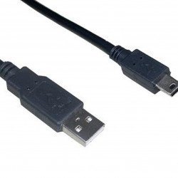 USB кабел VCOM Кабел USB 2.0 AM / Mini USB 5pin - CU215-3m