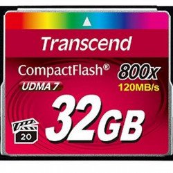Флаш памет TRANSCEND 32GB Compact Flash card /800x/