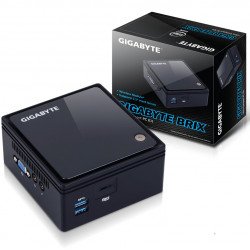 Компютър GIGABYTE Mini-PC Barebone Brix GB-BACE-3160, Intel Celeron J3160 (up to 2.24 GHz, 2MB), 1xSO-DIMM DDR3L, 2.5