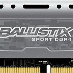 RAM памет за настолен компютър CRUCIAL 16GB DDR4 2400 Ballistix Sport LT Gray CL16, BLS16G4D240FSB