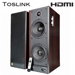 Колонка MICROLAB Тонколони Speakers 2.0 HiFi SOLO9C wooden Remote/Toslink/HDMI/Coaxial 140W RMS