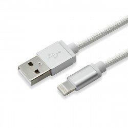 Кабел / Преходник SBOX Кабел за данни USB към Lightning, 1.5 м, сребрист, IPH7-S