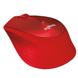 Мишка LOGITECH M330 Silent Plus, Wireless /Red/