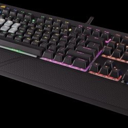 Клавиатура CORSAIR STRAFE RGB Mechanical Gaming Keyboard, Ultra-Quiet, Backlit Multicolor LED, Cherry MX SILENT (US), CH-9000121-NA