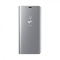 Мобилен телефон SAMSUNG Galaxy S8 +, Clear View Standing Cover, Silver, EF-ZG955CSEGWW