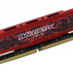 RAM памет за настолен компютър CRUCIAL 8GB DDR4 2666 Ballistix Sport LT Red CL16, BLS8G4D26BFSE