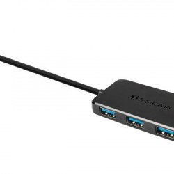 Мрежово оборудване TRANSCEND TS-HUB2K, USB 3.0, 4-Port HUB, Ultra slim and portable, Black