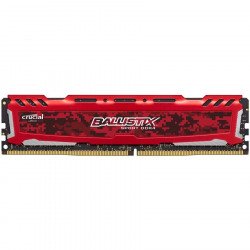RAM памет за настолен компютър CRUCIAL 8GB DDR4 2400 Ballistix Sport LT Red CL16, BLS8G4D240FSEK