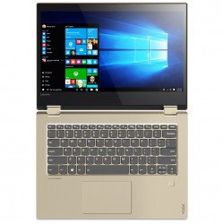 LENOVO Yoga 520 /81C800HQBM/, 14 FullHD IPS Antiglare Touch i5-8250U up to 3.4GHz QuadCore, GF MX130 2GB, 8GB DDR4, 256GB SSD, Backlit KBD, Fingerprint Reader, USB-C, HDMI, WiFi, BT, HD cam, Gold Metallic, Win 10 + Active Pen