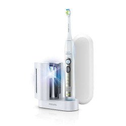 Грижа за устата PHILIPS HX6971/33, Четка за зъби с акумулаторна батерия FlexCare Sonicare + UV устройство за дезинфекция на глави + калъф за пътуване