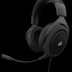Слушалки CORSAIR HS50 STEREO Gaming Headset, Carbon, 50mm neodymium speaker drivers (EU Version), CA-9011170-EU