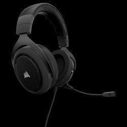 Слушалки CORSAIR HS50 STEREO Gaming Headset, Carbon, 50mm neodymium speaker drivers (EU Version), CA-9011170-EU