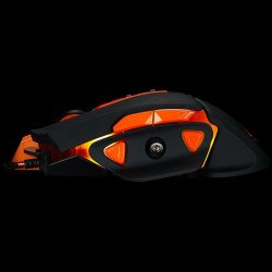 Мишка CANYON CND-SGM6N, Optical gaming mouse, adjustable DPI setting 800/1000/1200/1600/2400/3200/4800/6400, LED backlight, moveable weight slot and retractable top cover for comfortable usage