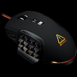Мишка CANYON CND-SGM9, Wired gaming mice programmable, Pixart 3325 IC sensor, DPI up to 10000 adjustable and Macro setting by software, Black rubber coating