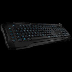 Клавиатура ROCCAT Horde - Membranical Gaming Keyboard, Black, ARM Cortex-M0+ 50MHz, 512kB onboard memory, 1000Hz polling rate, 1.2mm actuation point for macro keys, 1.8m braided USB cable