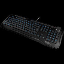 Клавиатура ROCCAT Horde - Membranical Gaming Keyboard, Black, ARM Cortex-M0+ 50MHz, 512kB onboard memory, 1000Hz polling rate, 1.2mm actuation point for macro keys, 1.8m braided USB cable