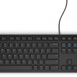 Клавиатура DELL KB216 Wired Multimedia Keyboard Black, 580-ADHK