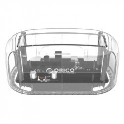 Мрежово оборудване ORICO Докинг станция Storage - HDD dock - 3.5 inch, transparent - 6139U3-CR
