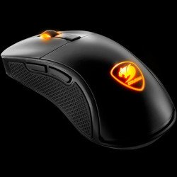 Мишка COUGAR SURPASSION Gaming Mouse, PixArt PMW3330 Optical gaming sensor, 50-7200 DPI, Polling Rate 125/250/500/1000Hz, 50M OMRON gaming switch, 2 ZONE backlight, Golden-plated USB plug, LOD, Cable:1.8m
