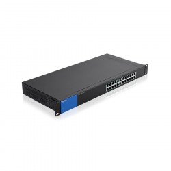 Мрежово оборудване LINKSYS LGS124P, 24-Port Small Business Rackmount Gigabit Switch with PoE