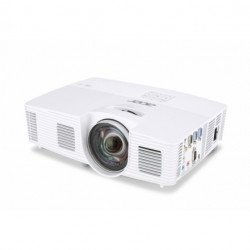 Мултимедийни проектори ACER Projector S1283e /MR.JK011.001/, DLP, Short Throw, XGA (1024x768), 3100Lm, 13000:1, 3D 144Hz, VGA x2, RCA, S-Video, Audio in, Mic in, Audio out, VGA out, Speaker 10W, Acer ColorBoost II+, 2.8kg, White