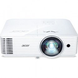 Мултимедийни проектори ACER Projector S1286Hn /MR.JQG11.001/, DLP, Short Throw, XGA (1024x768), 3500 ANSI Lumens, 20000:1, 3D, HDMI, VGA, LAN, RCA, Audio in, Audio out, VGA out, DC Out (5V/1A, USB-A), Speaker 16W, Bluelight Shield, 3.1kg, White