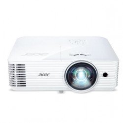 Мултимедийни проектори ACER Projector S1386WH /MR.JQU11.001/, DLP, Short Throw, WXGA (1280x800), 3600 ANSI Lumens, 20000:1, 3D, HDMI, VGA, RCA, Audio in, Audio out, VGA out, DC Out (5V/1A, USB-A), Speaker 16W, Bluelight Shield, 3.1kg, White