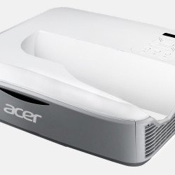 Мултимедийни проектори ACER Projector U5230 /MR.JQX11.001/, DLP, Ultra Short Throw, XGA (1024x768), 3200 ANSI Lumens, 18000:1, 3D 144Hz, HDMI, VGA, RCA, USB Type A, LAN, Speaker 16W, 4.6 kg, White