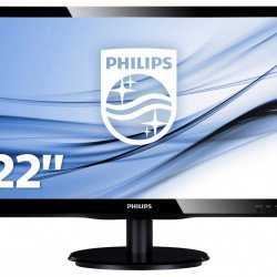 Монитор PHILIPS 226V4LAB 21.5` LCD WLED, VGA, DVI, speakers