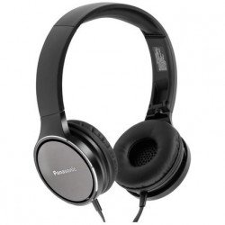 Слушалки PANASONIC RP-HF500ME-K, висококачествени слушалки с микрофон и алуминиеви наушници, черни