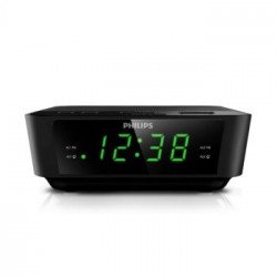 Audio / Мултимедия PHILIPS AJ3116, радио с часовник и аларма, компактен дизайн, черен