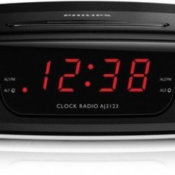 Audio / Мултимедия PHILIPS AJ3123, радио с часовник, AM/FM тунер, 4-часово нулиране на будилника, aларма със зумер, повторение на алармата (дрямка), таймер за заспиване