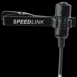 Слушалки CANYON Speedlink SPES Clip-On Microphone, Robust metal casing, Cable: 2.5m, black