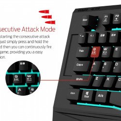 Клавиатура GAMDIAS Геймърски комплект Gaming COMBO - ARES 7 Color ESSENTIAL COMBO - keyboard + mouse
