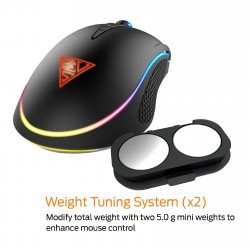 Мишка GAMDIAS Геймърска мишка Gaming Mouse - ZEUS M1 RGB - 7000dpi, RGB, Weight tunning