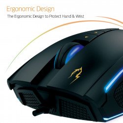 Мишка GAMDIAS Геймърска мишка Gaming Mouse - ZEUS P2 - 16000dpi, RGB