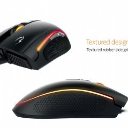 Мишка GAMDIAS Геймърска мишка с подложка Gaming Mouse - ZEUS E2 OPTICAL + PAD NYX E1 - 3200dpi, backlight