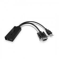 Кабел / Преходник RAIDSONIC IB-AC512 :: VGA към HDMI конвертор със звук, 1080p