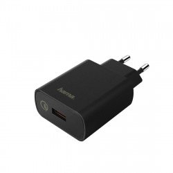 USB захранващ адаптер HAMA Зарядно 220V Qualcomm Quick Charge 3.0 178238, Черен