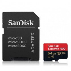Флаш памет SANDISK 64GB Extreme Pro micro SDXC, SDSQXCY-064G-GN6MA