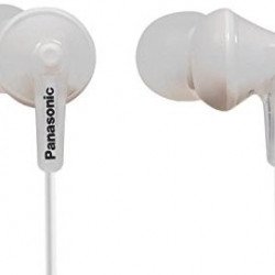 Слушалки PANASONIC RP-HJE125E-W, слушалки за поставяне в ушите, бели