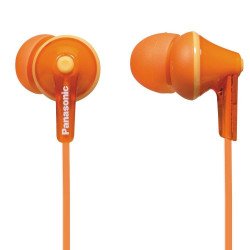 Слушалки PANASONIC RP-HJE125E-D, слушалки за поставяне в ушите, оранжеви