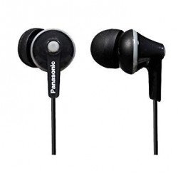 Слушалки PANASONIC RP-HJE125E-K, слушалки за поставяне в ушите, черни