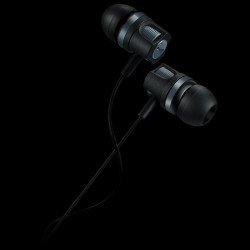 Слушалки CANYON CNE-CEP3DG, Stereo earphones with microphone, 1.2M, dark gray