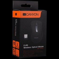 Мишка CANYON CNE-CMSW2 (Wireless, Optical 800 dpi, 3 btn, USB), Black